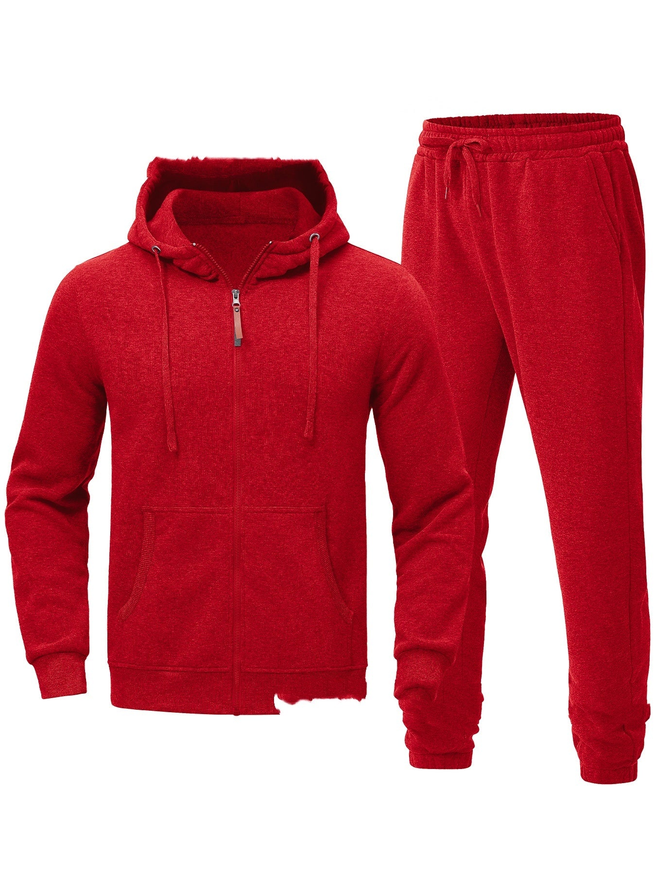 Men's Spring, Autumn And Winter Leisure Pullover Hooded Sweater Set